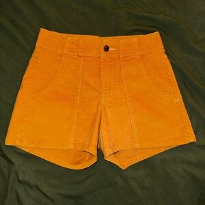 TOAD&CO Yellow Corduroy Shorts